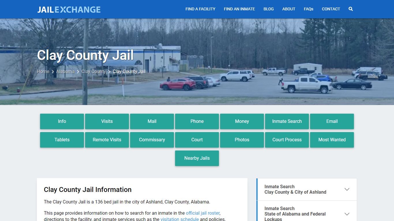 Clay County Jail, AL Inmate Search, Information